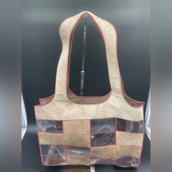 Chanel Naked Patchwork Suede and PVC Tote - Picture 3 of 12